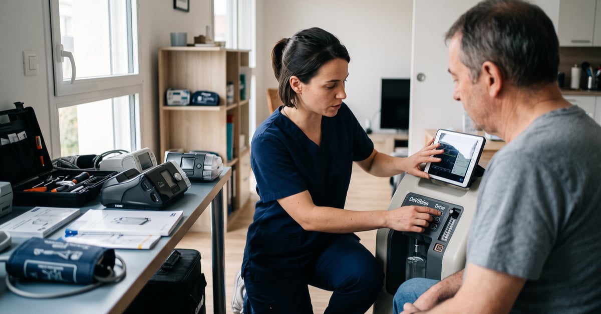 Technicien de santé matériel médical intervenant auprès de particuliers et professionnels